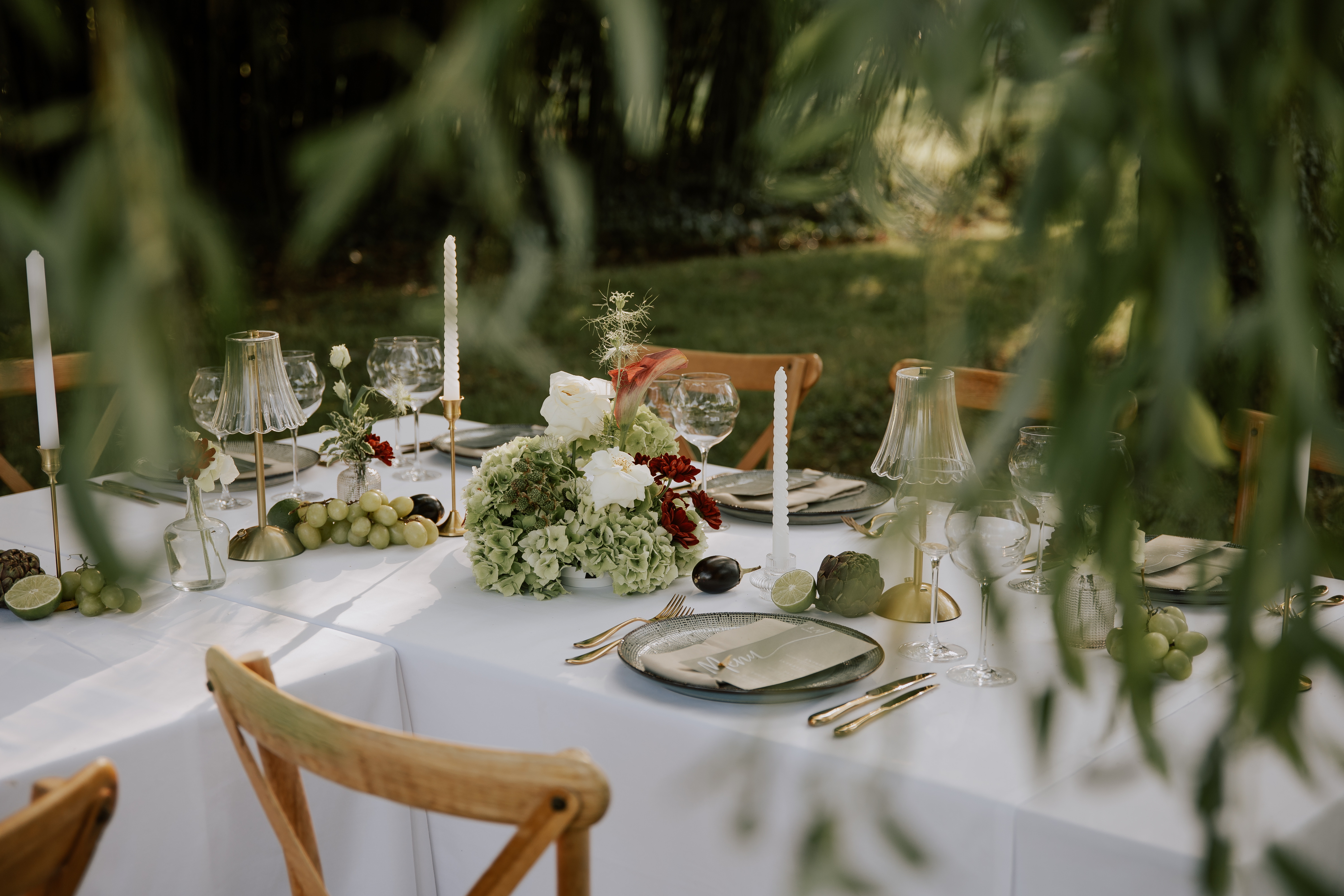 Scénographie florale pour un shotting inspiration dans un domaine de sologne